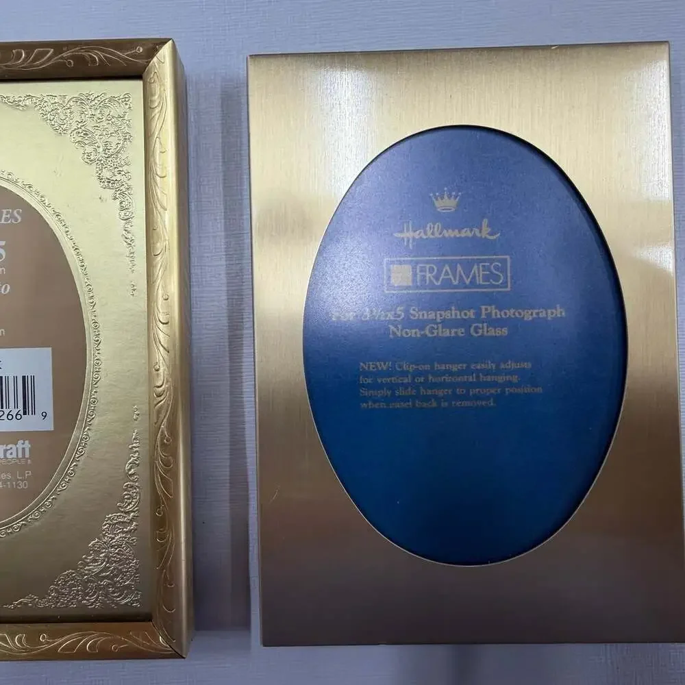 2 Small Goldtone Picture Frames Hallmark And Intercraft
